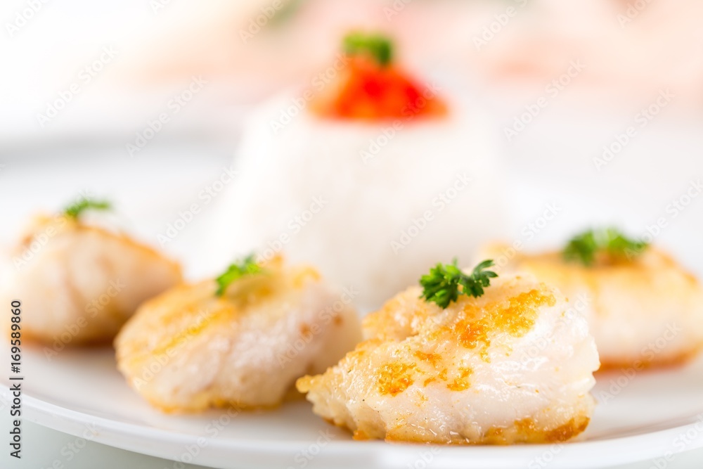 Dishes from fried chicken. Dishes from fried chicken.