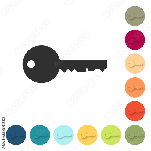 Farbige Buttons - Schlüssel
