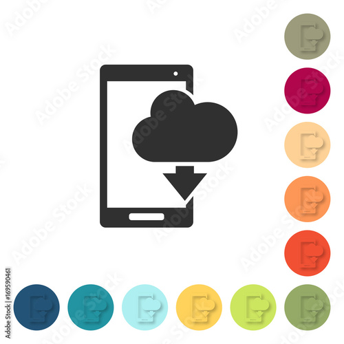 Farbige Buttons - Smartphone Wolke