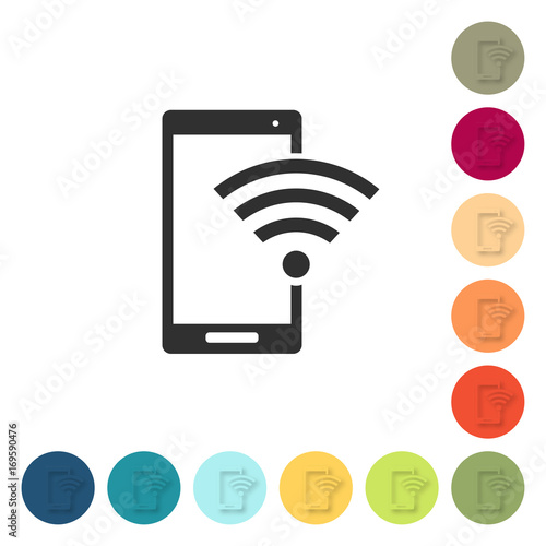 Farbige Buttons - Smartphone Empfang