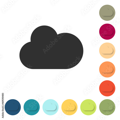Farbige Buttons - Wolke