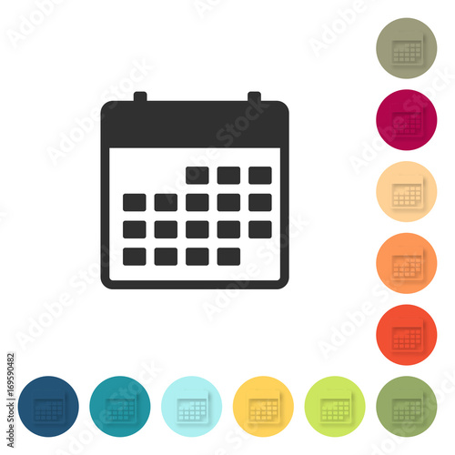 Farbige Buttons - Kalender