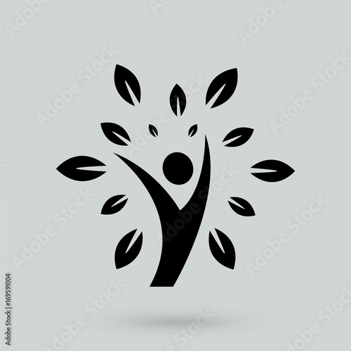 Eco people icon