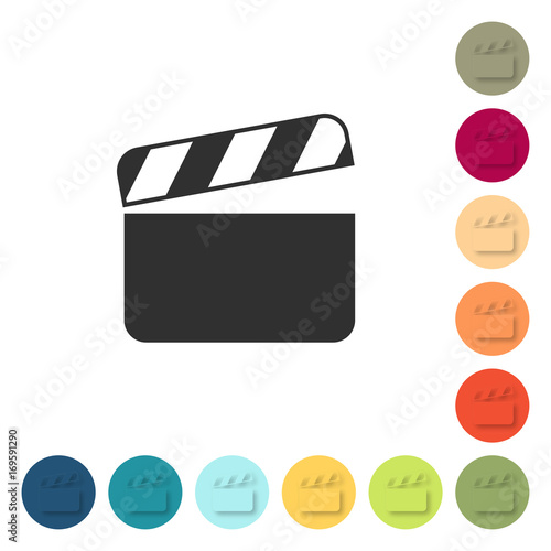 Farbige Buttons - Filmklappe