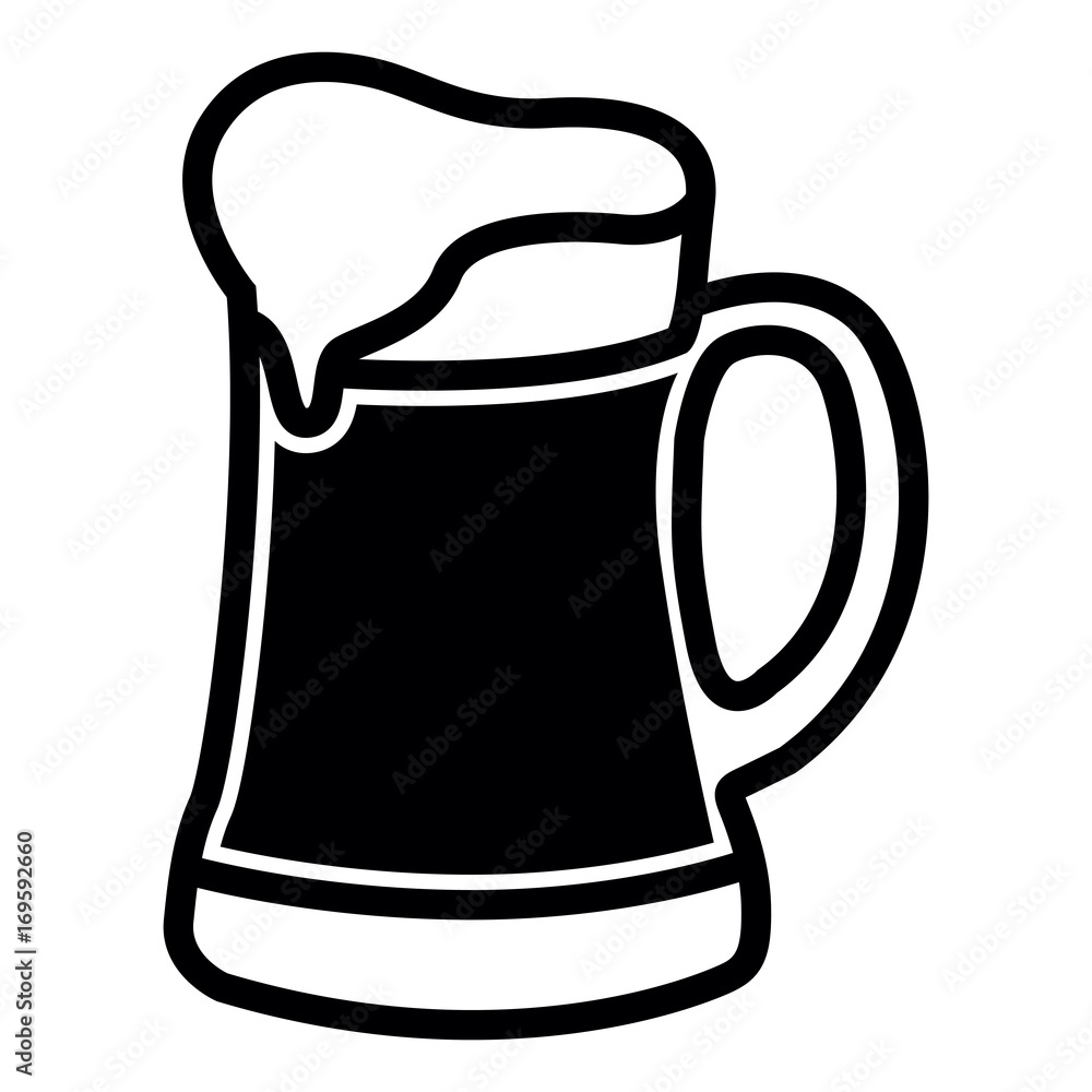 Obraz premium Isolated beer icon