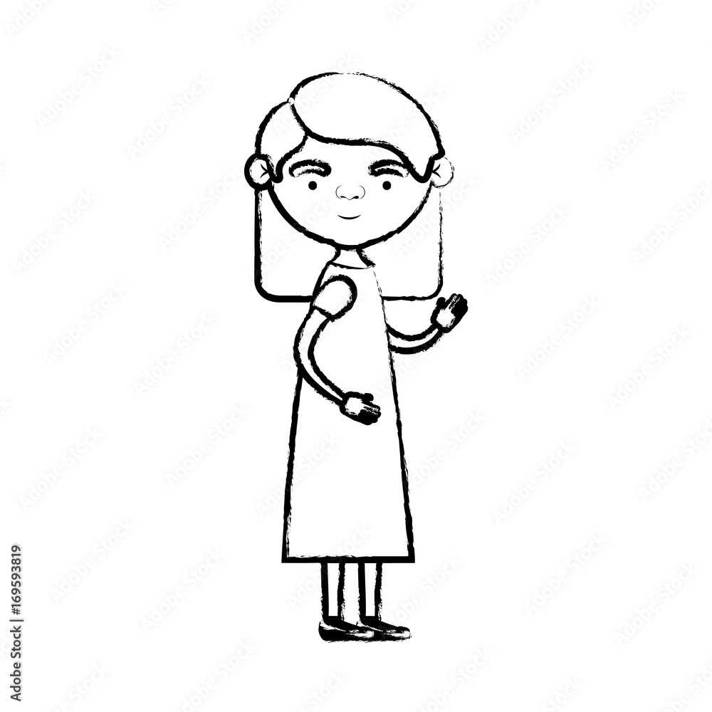 blurred silhouette of full body elderly woman in dress with straight hairstyle blurred silhouette of full body elderly woman in dress with straight hairstyle