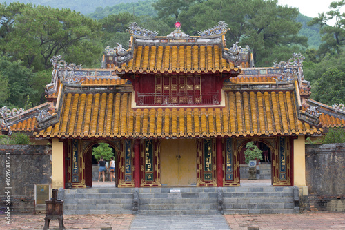 temple near the entrance to the Tu Duc tomb photo