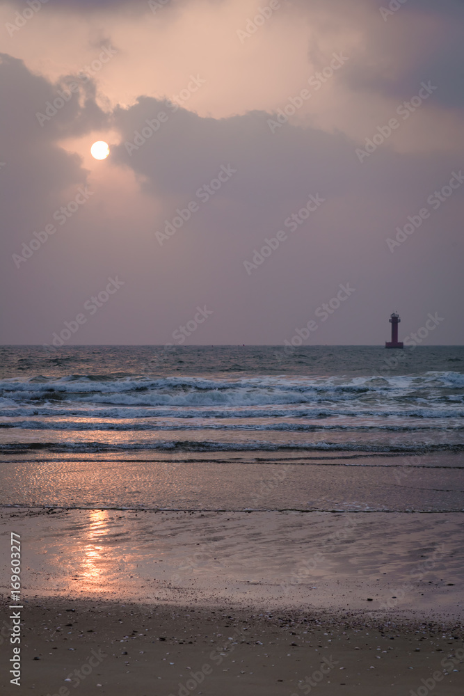 lighthouse and sea