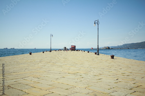 a pier in Italy photo