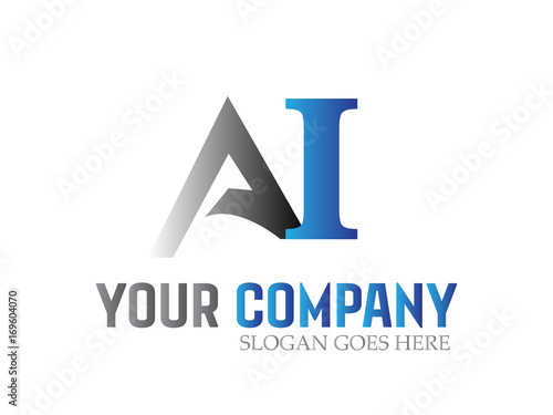 Letter AI Modern Logo Design Vector