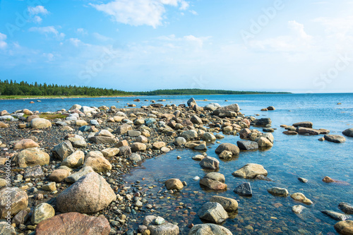 The rocky shore of the White sea. © Valery Smirnov