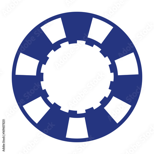 blue casino poker chip