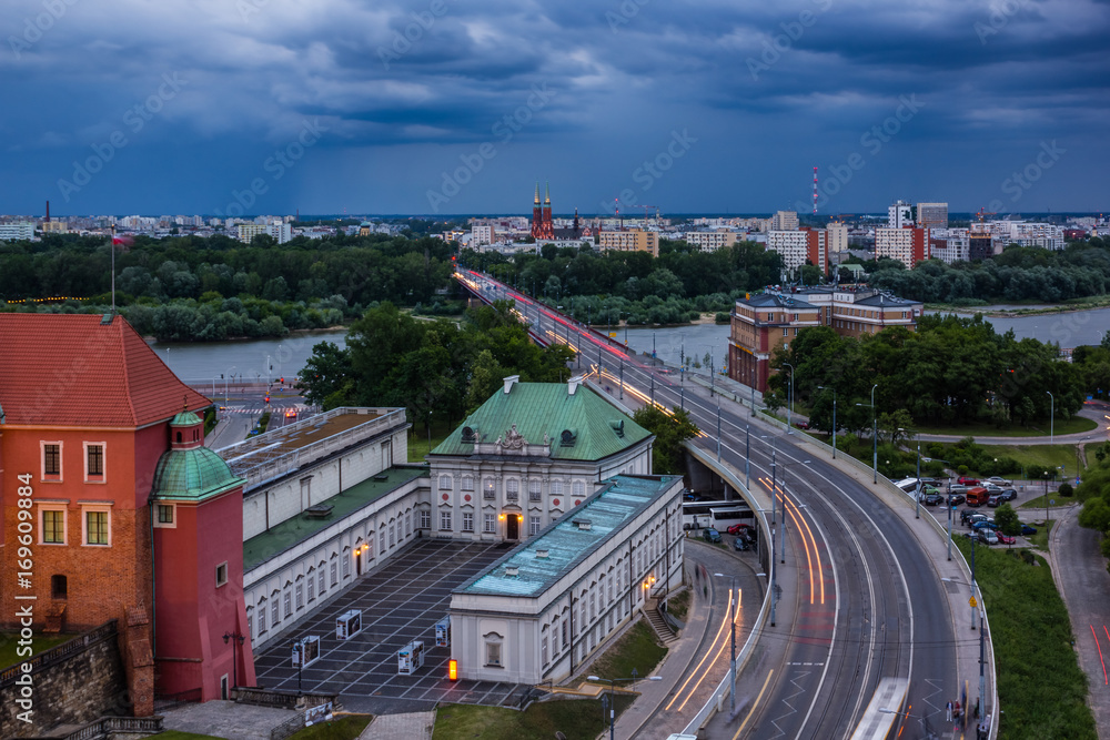 Obraz premium Palace near Royal Castle in Warsaw, Poland