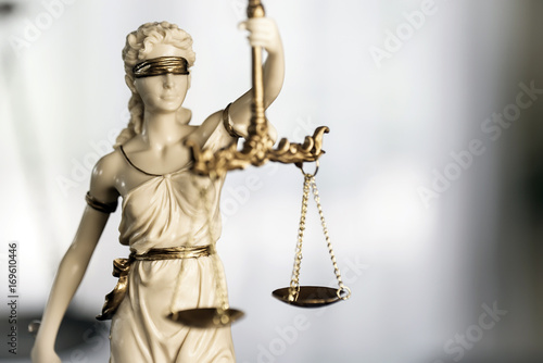 Legal law concept image. The Statue of Justice - lady justice or Iustitia  © Aerial Mike
