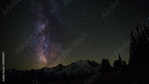 Mount Rainier and Milkyway