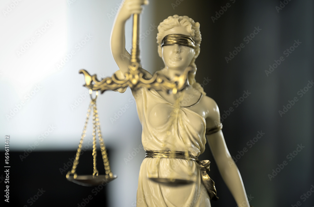 Legal office of lawyer. legal model statue of Themis goddess of justice. Legal office of lawyer. legal model statue of Themis goddess of justice.