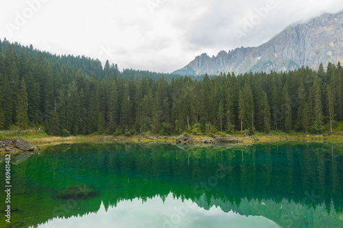 Fototapeta Naklejka Na Ścianę i Meble -  Lake of Carezza, Dolomites, South tirol