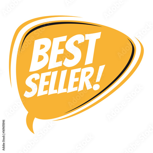 bestseller retro speech bubble