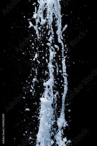 Fresh pure water spout renewable sustainable clean top energy 3. Beautiful freezed motion in life of h20 fluid. Outburst power splashes from bottom to top. Healthy method to prevent climate change