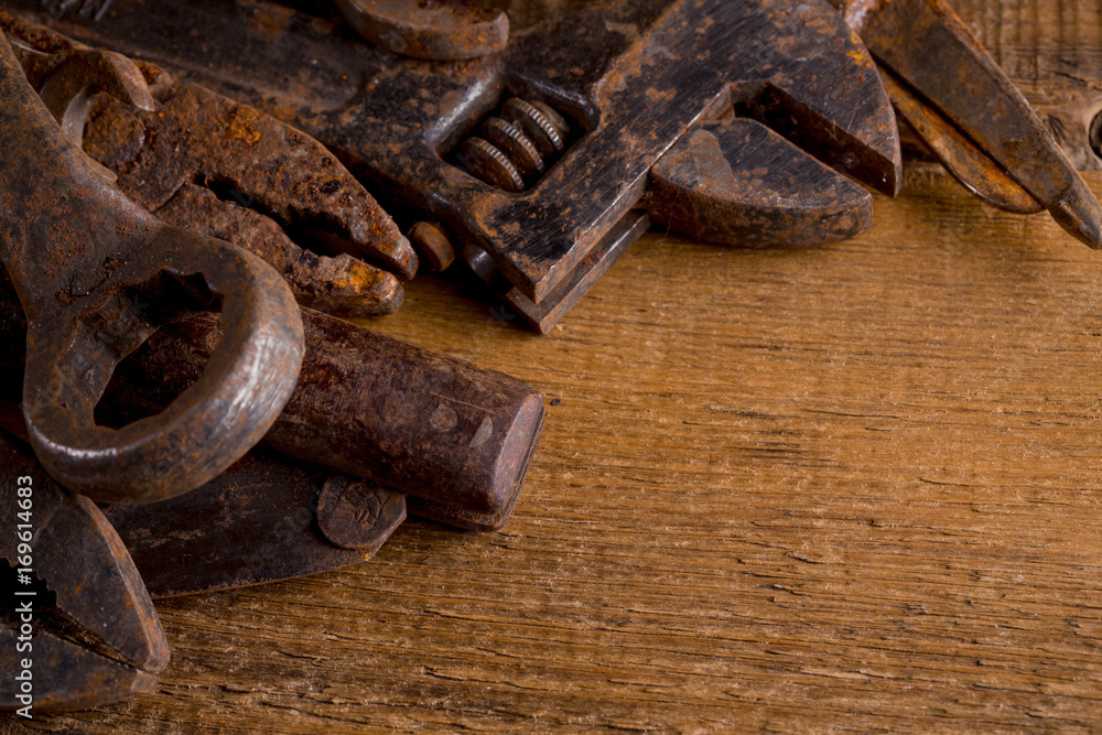 Old rusty tools