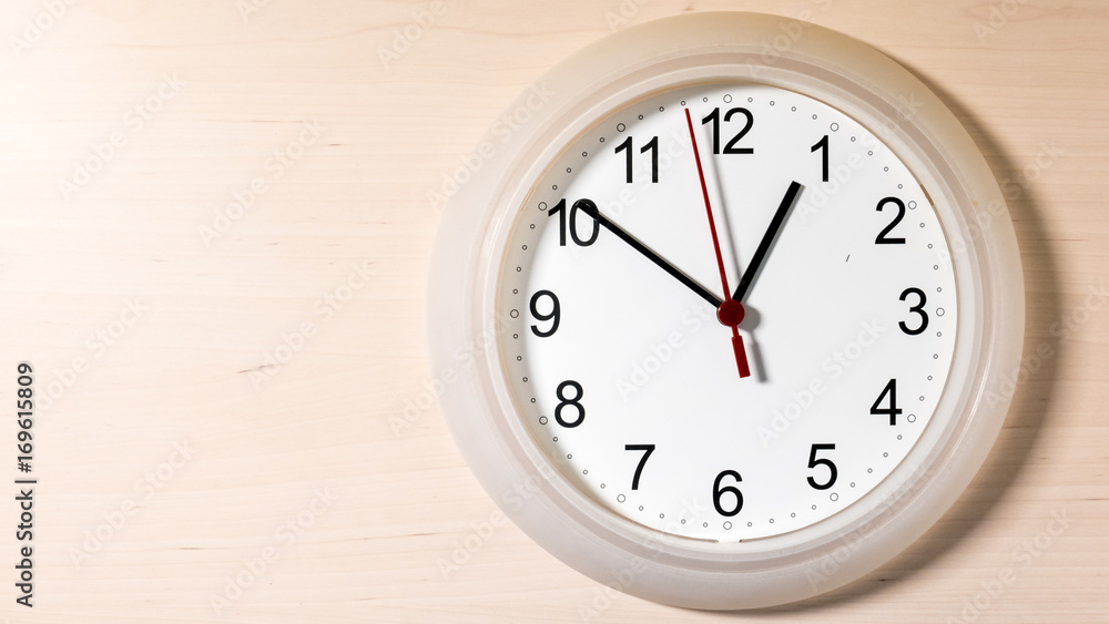 Clock ticking showing one hour Clock ticking showing one hour