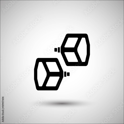 Bicycle pedals. Vector icon. More Icon in set.