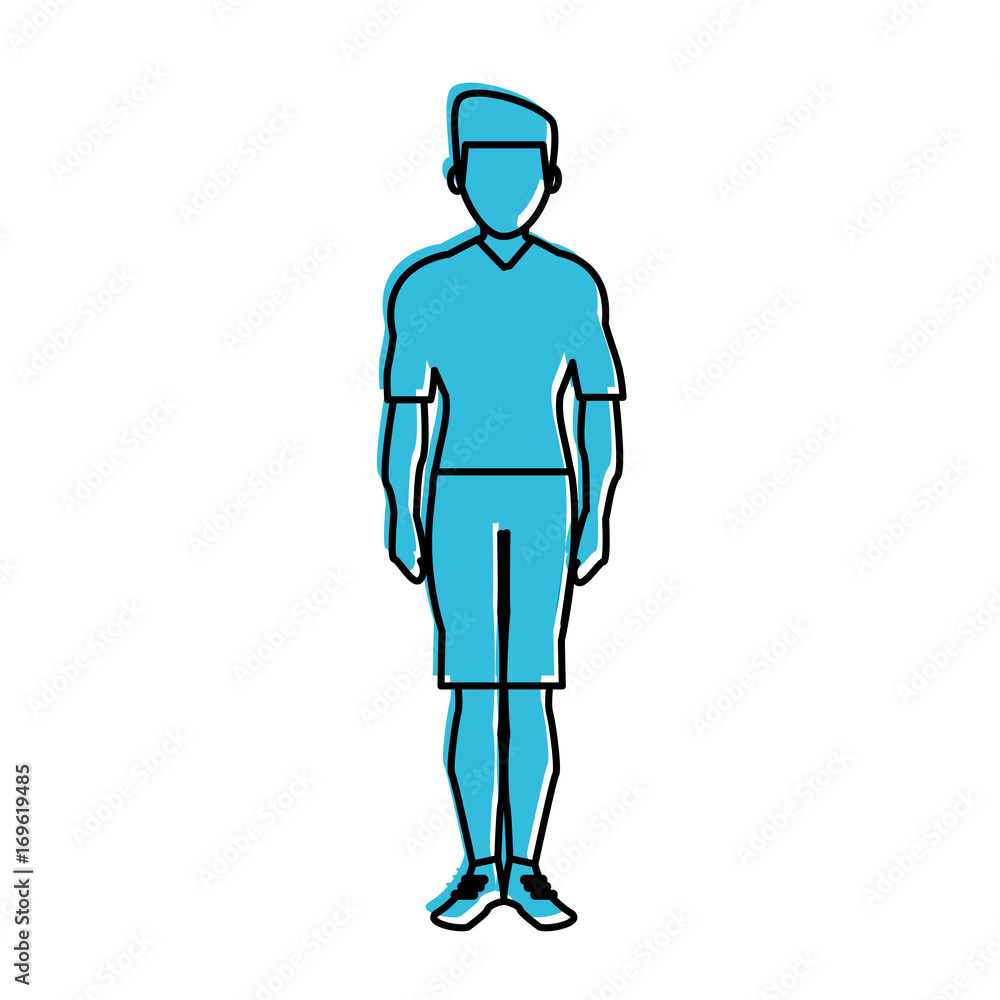 man avatar icon image vector illustration design blue color man avatar icon image vector illustration design blue color