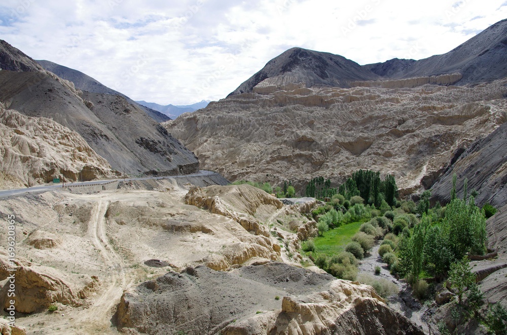 Landscape in Lamayuru in Ladakh, India