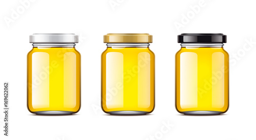 Blank Honey bottles.