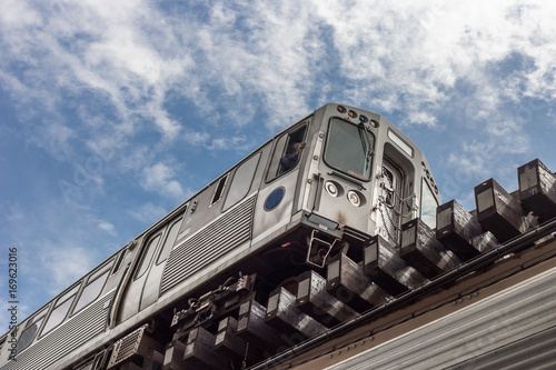 Subway passing overhead