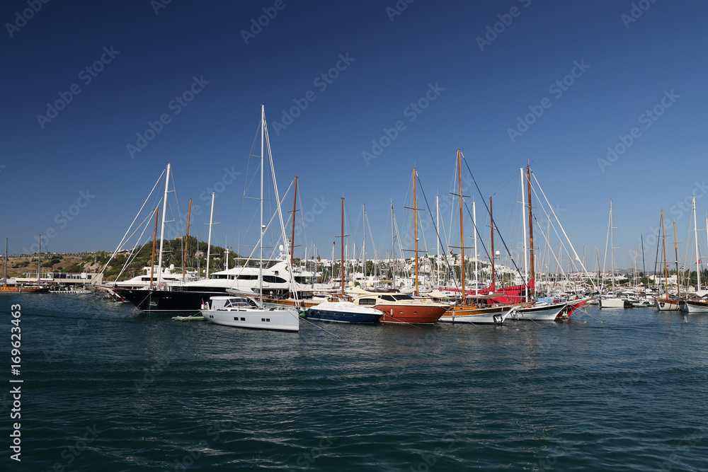 Sailboats in Bodrum Marina
