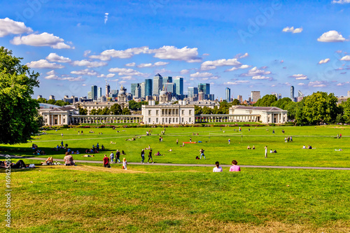 Canary Wharf View From Greenwhich Hill