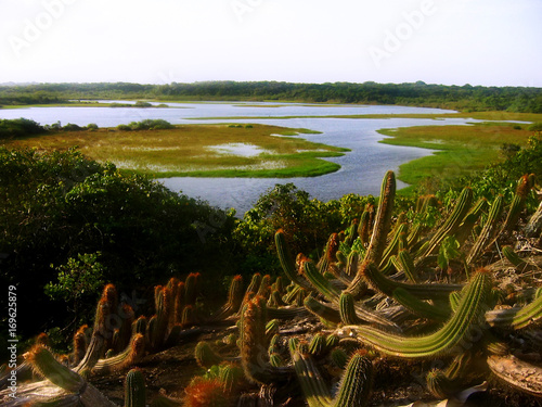 Lagoa de Cara  s  Paisagem    Lagoon of Cara  s fotografado em Guarapari  Esp  rito Santo -  Sudeste do Brasil. Bioma Mata Atl  ntica. 