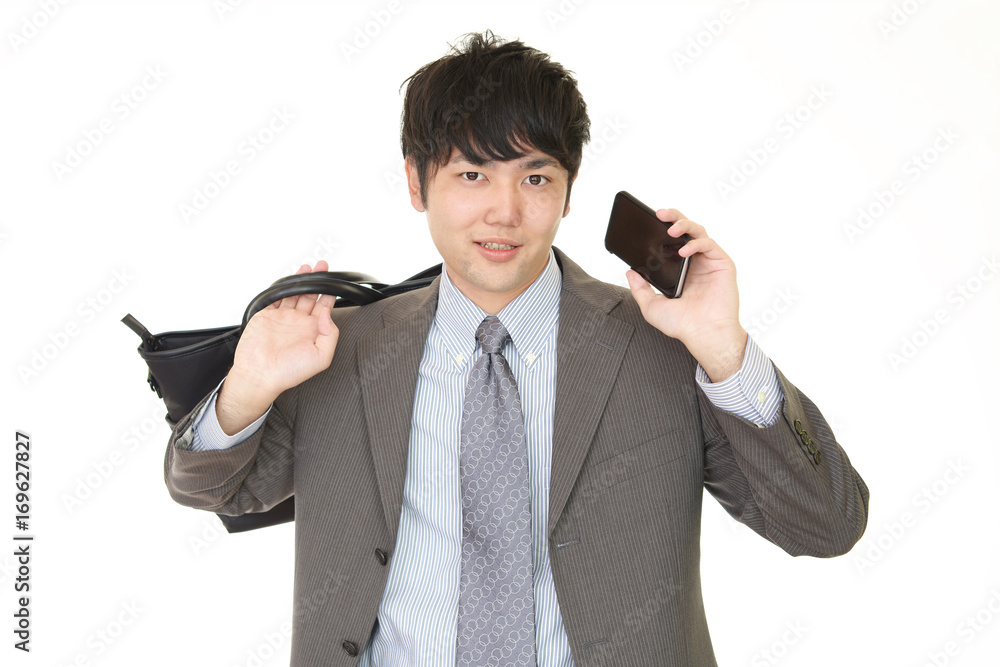 笑顔のビジネスマン