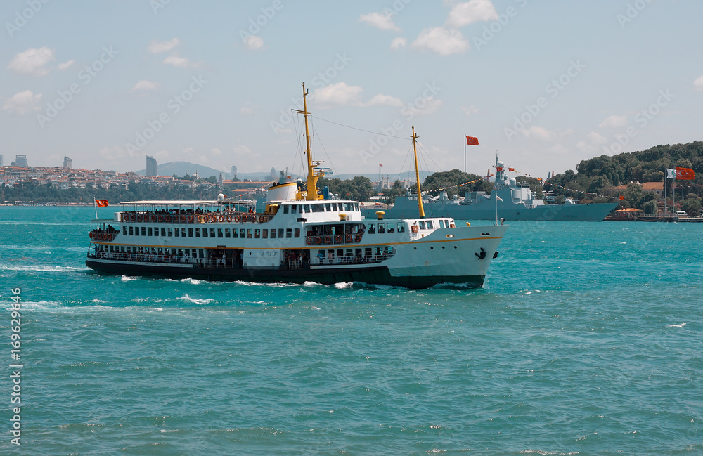 A Ferry on Bosphorus Istanbul