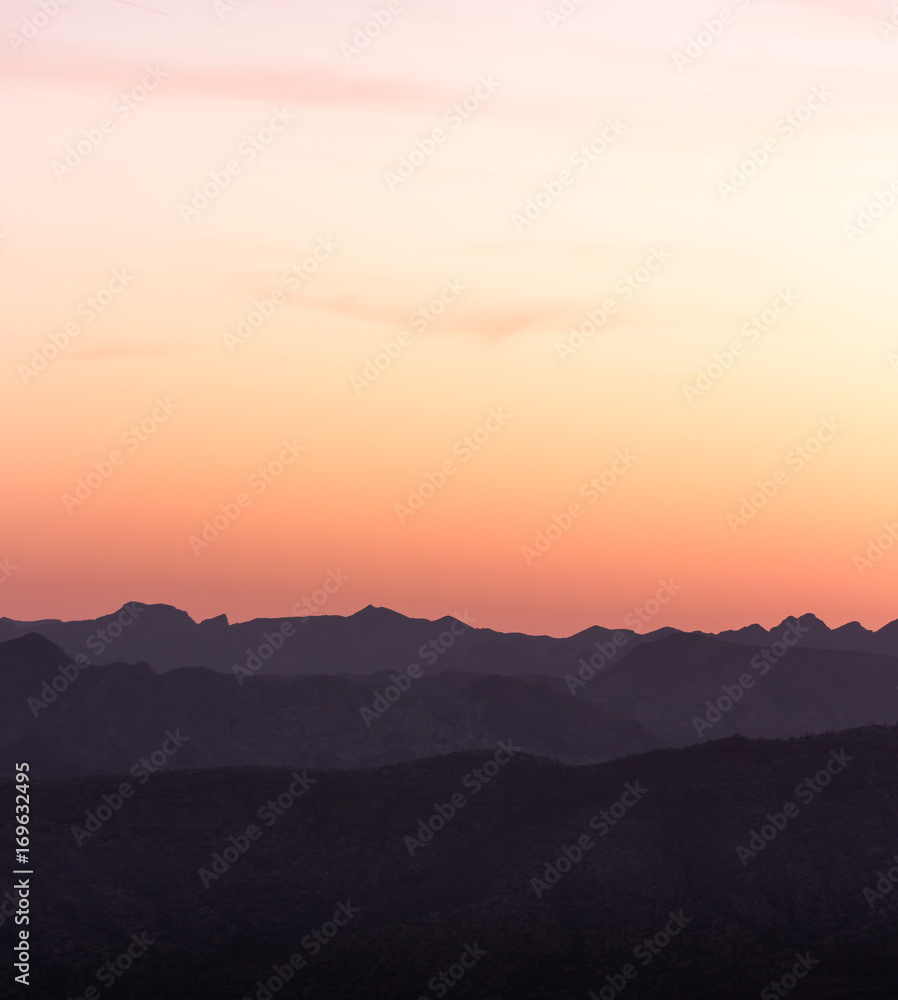 Epic Sunset In The Mountains of Arizona