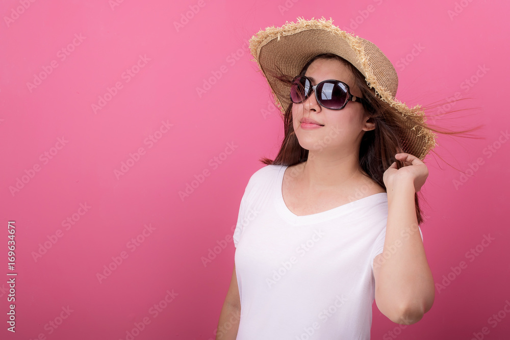 Portrait of happy young woman asian Portrait of happy young woman asian