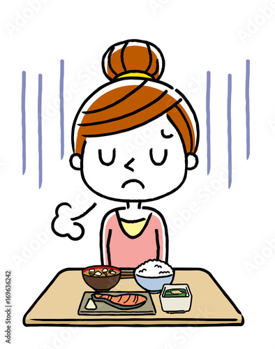 女性：食欲不振
