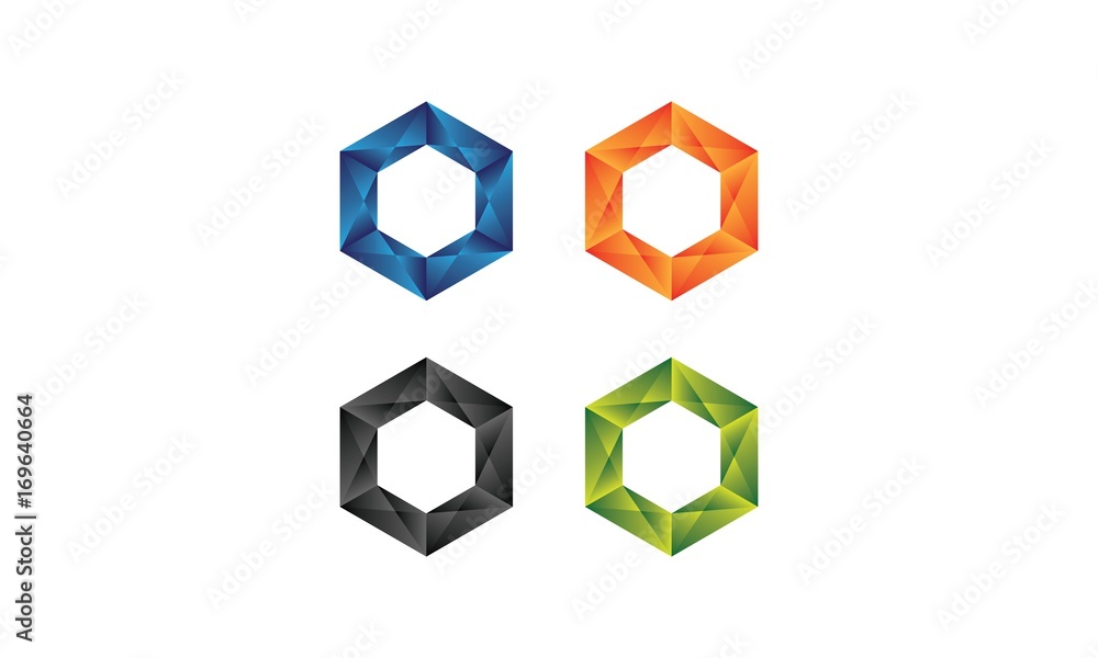 Obraz premium Hexagonal Logo