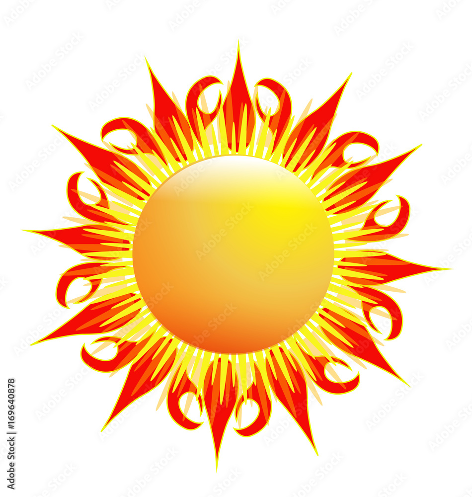Sun symbol vector icon logo Sun symbol vector icon logo
