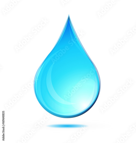 Water tear rain drop icon logo