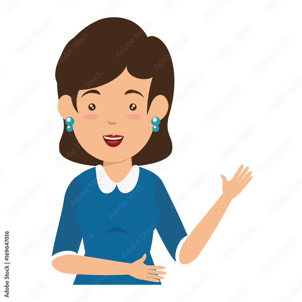avatar businesswoman icon over white background vector illustration avatar businesswoman icon over white background vector illustration