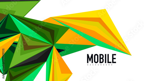 Modern triangle presentation template Free Download Modern triangle presentation template - GFXLoad