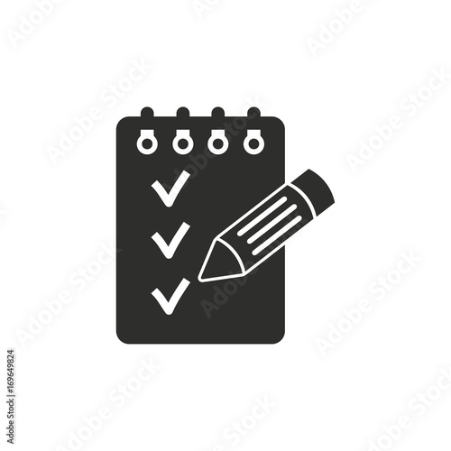 Notepad vector icon.