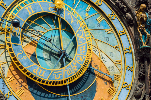 The old astronomical clock is one of the main sights of Prague. The historical center of the city.