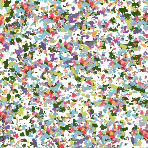Terrazzo textured surface modern abstract pattern. Vector seamless repeat in motley colors. © dinadankersdesign