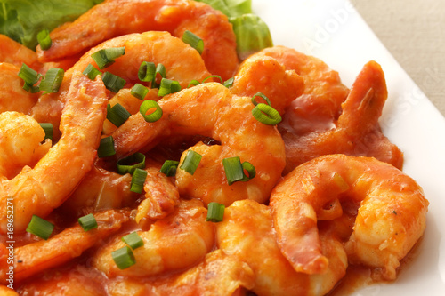エビチリ 干烧虾仁 Shrimp with Chili Sauce
