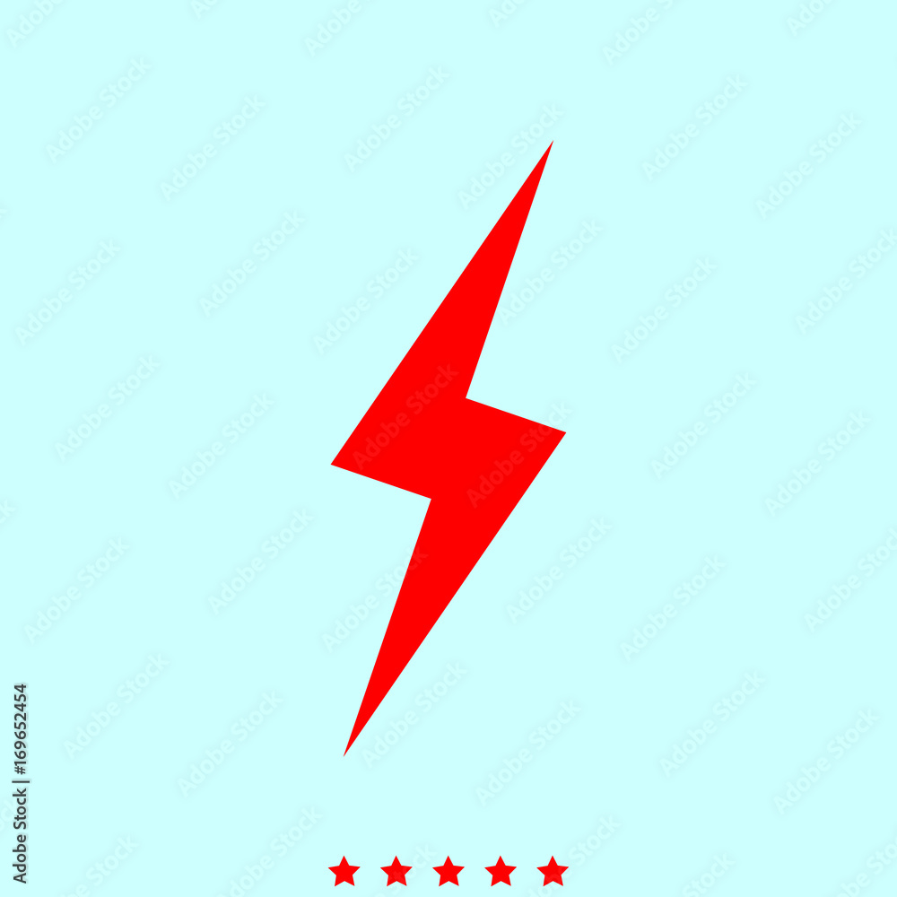 Lightning it is icon . Lightning it is icon .