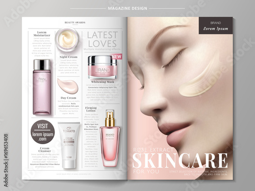 Skincare magazine ads