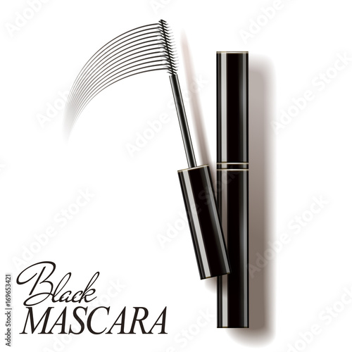Black mascara mockup